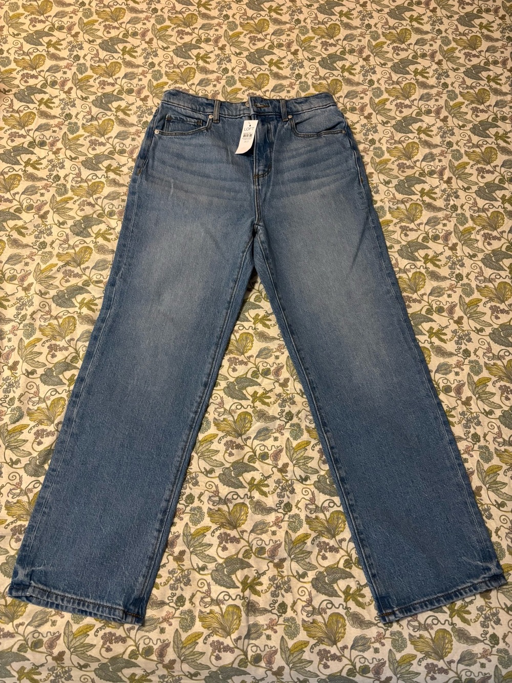 LOFT High Rise Straight-Leg Jeans